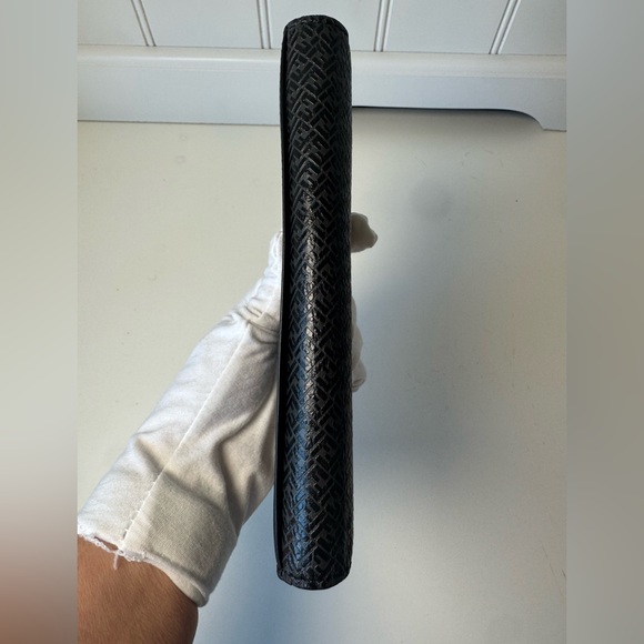 Fendi Black Embossed Leather Long Continental Wallet COA - Picture 5 of 15